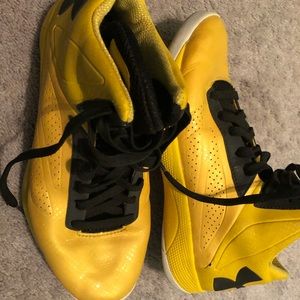 Yellow Under Armour Basketball shoes
